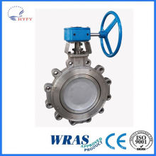 ISO standard sanitary pneumatic butterfly valve clamped